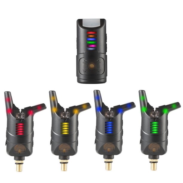 Juego de alarma para pesca de carpas Indicador LED de alarma de picadura de pesca inalámbrica