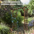 thumbnail image 6 of Home Wooden Arbor Trellis 85 in Wooden Garden Arbor,Solid Fir Wood Trellis for Plant Climbing,Wedding Ceremony Decoration Pergola for Garden Backyard,Lawn, 6 of 7