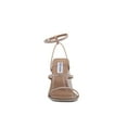 thumbnail image 3 of STEVE MADDEN Womens Beige Embellished Adjustable Britani Square Toe Buckle Dress Heels Shoes 7.5 M, 3 of 4