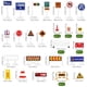 thumbnail image 2 of TOYANDONA 1 Juego de señales de tráfico, señales de carretera, juguetes de tráfico para niños, juego cognitivo, 2 of 7