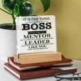 thumbnail image 4 of Best Boss Gifts, Boss Gifts For Men Women, Thank You Appreciation Gifts For Boss Mentor Leader, Boss Mentor Leader Acrylic Sign Keepsake, 4 of 6