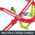 thumbnail image 6 of Hot Wheels Track Set, Neon Speeders Skyscraper Speed Circuit with 1 Hot Wheels Car, 6 of 8