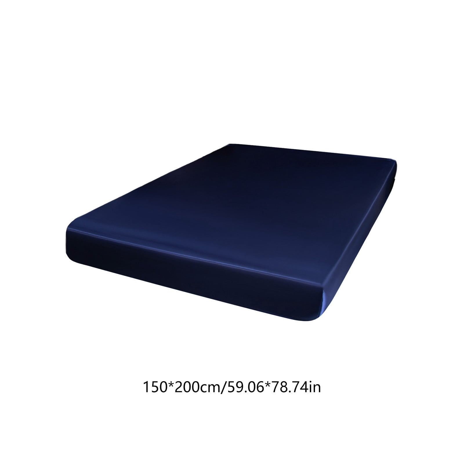 Fitted Sheet 78.74 x 59.05 Inch Stretch Bed Sheet Ice Silk Feel Mattress Cover Smooth Soft Cooling Bedding Protector for Bedroom Hotel Guest Room Sofa Couch Cover Home Sleep Mattress Topper Cover