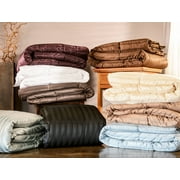 Superior Basketweave Plush Down Alternative Comforter, Twin XL, Jade
