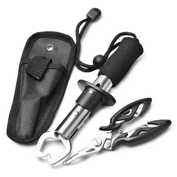Arealer Fish Lip Gripper with Fishing Plier Set Fish Controller Fishing Grabber