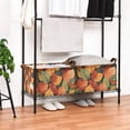 thumbnail image 3 of Yayeee Foldable Storage Basket for Shelves with Handles Waterproof Cloth Bins, Colorful Leaves, 3 of 7