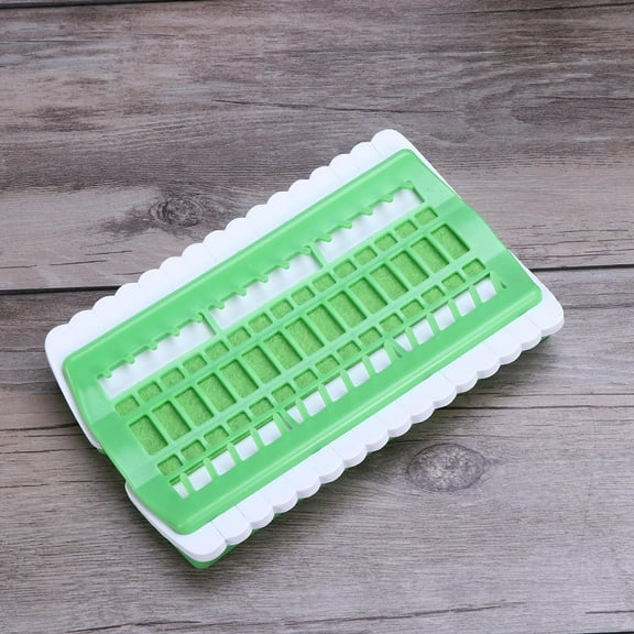 Soimiss Cross Stitch Thread Organizer Green PVC Floss Card for Neat Thread Storage