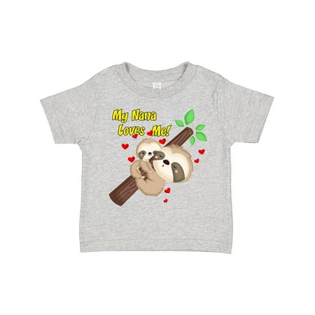 

Inktastic My Nana Loves Me Gift Toddler Boy or Toddler Girl T-Shirt