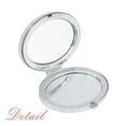 thumbnail image 2 of Serbia Country Love Oval Mirror Portable Fold Hand Makeup Double Side Glasses, 2 of 3