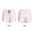thumbnail image 6 of Uemuo Animal Pink Color Paw Pattern Women's Athletic Shorts High Waisted Running Shorts with Liner Pockets Gym Elastic Workout Shorts-Small, 6 of 9
