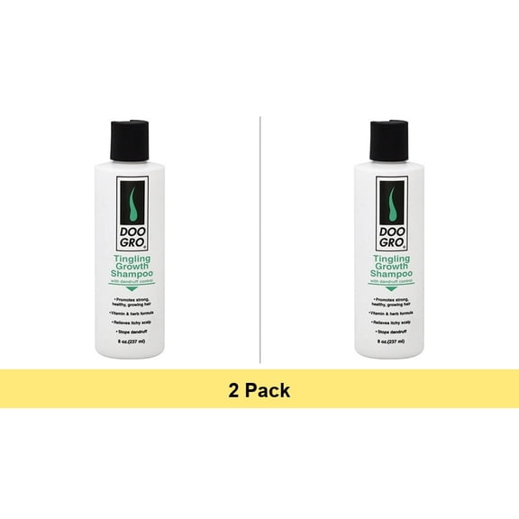 Doo Gro Tingling Growth Shampoo, 8 Ounce - 2 Pack Bundle