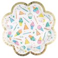 thumbnail image 1 of Unique Industries' Rainbow Birthday Sweets Shaped-Edge 8.25" Paper Plates, 8ct, 1 of 3