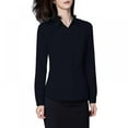 thumbnail image 3 of EIMELI Chemise à Bouton Manches Longues Femmes Blouse Chemise en Coton Coupe Classique Résistant aux Rides(S-5XL), 3 of 7