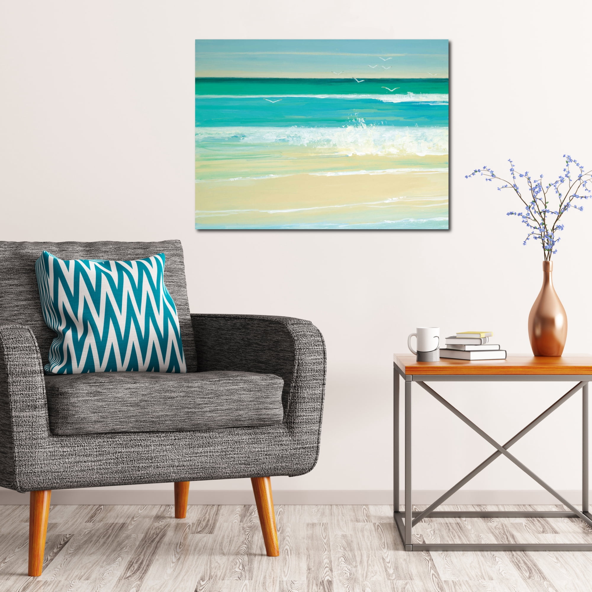 Sand Sea Gallery-Wrapped Canvas Wall Art, 16x20