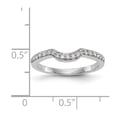 thumbnail image 7 of 14K White Gold Ring Band Wedding Diamond Round , Size 9, 7 of 7