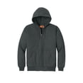 thumbnail image 3 of CornerStone Unisex Duck Cloth Hooded Work Jacket | Zip Up Outerwear for Men & Women with Insulated Hood & Hand Warmer Pockets, 3 of 4