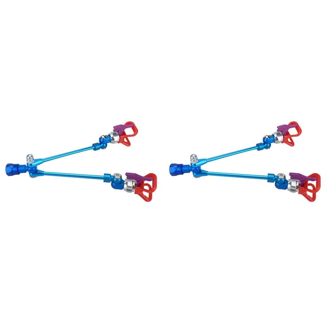 2X Rallonge de Peinture Sans Air Double Buse 517 pour Pulvérisateur Outil de Pulvérisation Puissant