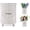 White, variant on Comfify Utensil Holder, Scroll Foot Design, Ceramic Countertop, French Blue Finish