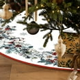 thumbnail image 4 of Christmas Tree Skirt, 35 Inches Lace-up Xmas Tree Skirt, Cotton Winter Holiday Party Indoor Decoration Home Decor, 4 of 6