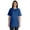 Blue, variant on Inkmeso Crew Neck Basic Cotton Tshirt For Women Loose Fit Casual Long Workout Tee Top