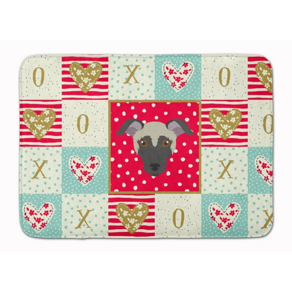 Carolines Treasures CK5182RUG Argentine Pila Dog Love Machine Washable Memory Foam Mat Red 19Hx27W multicolor