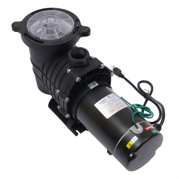 1.5HP Swimming Pool Pump, HBP1100 Electric Pool Pump Motor Filter Basket, In/Above Ground, 110-120V 60Hz Single Portability for Hot Tubs