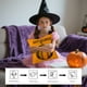 thumbnail image 4 of Funda de almohada de fantasma de Halloween | Funda de cojín decorativa para sofá y cama | Tamaño cuadrado estándar de 45x45 cm | Tejido de poliéster con cremallera oculta, 4 of 6