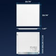 thumbnail image 3 of Luxrite 2x2 FT LED Panel Light, 5CCT 3000K - 6500K, 20W/30W/40W, 5000 Lumens, 0-10V Dimmable 2 Pack, 3 of 7