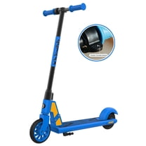 Gotrax GKSMlNl Electric Scooter for Kids Ages 6-12 with 6"Solid Tires, Thumb Control Easy to Ride,Blue