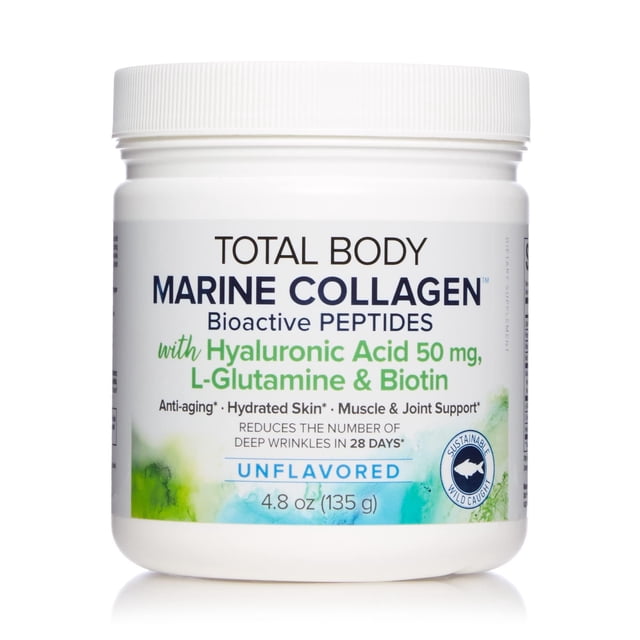 Colágeno marino en polvo Natural Factors Total Body 140 ml