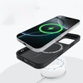 thumbnail image 4 of Allytechgroup iPhone 15 Pro Case, Compatible with Mag-safe Slim Shockproof Protective Cover with Carbon Fiber Texture Wireless Charging Support Phone Case for Apple iPhone 15 Pro, Black, 4 of 8