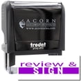 thumbnail image 1 of Large Self-Inking Review and Sign Stamp, Trodat Printy 4913, Press and Print Stamping, Impression Size 7/8" x 2-1/4", Up to 10,000 Impressions - Purple Ink, 1 of 10