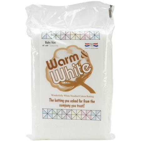 Warm & White 13" x 9" Precut Cotton Quilt Batting