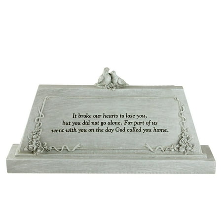 9" Forever with the Angels Religious Script Decorative Bereavement Table Top Plaque