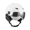thumbnail image 2 of Casco de esquí ajustable y transpirable para mujeres y hombres, cómodo y antivaho. Gafas de esquí. Blanco, 2 of 9