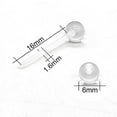 thumbnail image 4 of TUIBELYN 12pcs Clear Tongue Rings Retainer Bar Barbell Acrylic UV Piercing Body Jewelry, 4 of 6