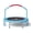 BLUE, variant on CLORIS 38in Folding Trampoline - Max Load 220lbs Rebounder Fitness Trampoline with Adjustable Foam Handle, with safty Padded Cover Best Gift