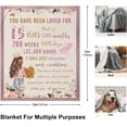 thumbnail image 3 of Quinceanera Gifts Blanket - 15 Year Old Girl Gifts for Birthday - 15th Birthday Gifts for Teen Girls Throws 60"X50" - 15th Birthday Decorations for Girls - 15 Year Old Girl Gift Ideas, 3 of 6