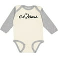 thumbnail image 3 of Inktastic Cleveland Heart Handwriting Black Boys or Girls Long Sleeve Baby Bodysuit, 3 of 5