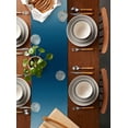 thumbnail image 3 of Table Runner 72 Inches Long for Kitchen Dining, Pink Blue Ombre Dresser Scarf Farmhouse, Dining Table Decorations for Wedding/Parties, Modern Geometric Striped Abstract Art 18 x 72 In, 3 of 9