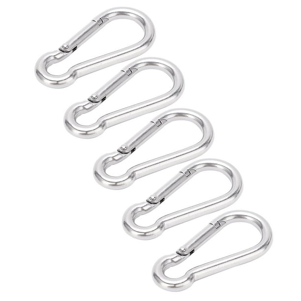 Mousqueton en aluminium à double clip et mini-crochet en S