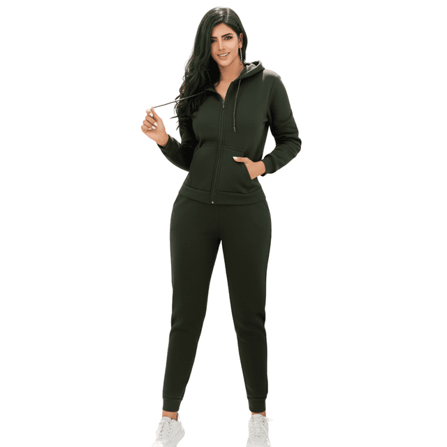 Set Pants y Sudadera Mujer Manga Larga Tallas Extras Oversize Traje Deportivo para Dama Traje De Jogging Chándal con Abrigo y Pantalón