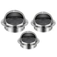 thumbnail image 2 of Grille de Sortie d'Air Murale Extérieure en Acier Inoxydable Ronde Couverture de Ventilation de Chauffage Refroidissement Ventilation Murale Plafond Ventilation de Refroidissement 80/100/50MM, 2 of 9