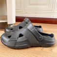 thumbnail image 7 of Dakaela Garden Clogs for Men Lightweight Waterproof Closed Toe Sandals with Arch Support Comfortable Slip on Slides Indoor Outdoor Size 7.5,Black, 7 of 7