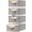 Grey, variant on 4 Pcs 16.5" Closet Drawers and Large Size Clothes Storage Bins Push-Out Storage Stackable Shelf Drawers with See-Through Window Closet Organizers for Bedroom, Living Room, Under Bed, Grey