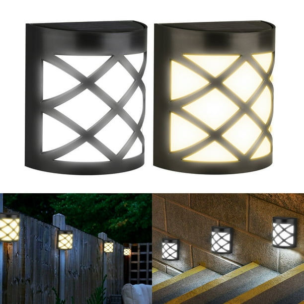 Eeekit Set Of 4 2 1 Outdoor Solar Powered Light Sensor Fence Wall Deck - Exterior Solar Patio Lights Eeekit Set Of 4 2 1 Outdoor Solar Powered Light Sensor Fence Wall Deck - Exterior Solar Patio Lights