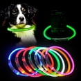 thumbnail image 2 of Praeter Dog Collars Pet PVC Tube USB Charging Light Emitting for Pets Walking at Night Orange S, 2 of 6
