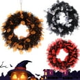 thumbnail image 3 of Colgador de puerta Guirnalda colgante para puerta delantera de Halloween, guirnalda de calabaza Artificial para pared, fiesta de Halloween, decoración de casa embrujada Abanopi Colgador de puerta, 3 of 7