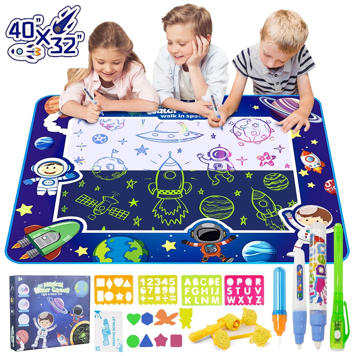 Aqua Magic Mat Extra Large Kids Toys Toddlers Painting Water Drawing Mats Gifts 