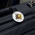 thumbnail image 5 of Elk Diamond Round Luggage ID Tag Card Suitcase Carry-On, 5 of 8